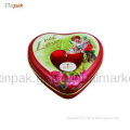 heart shape metal box for candies manufacturer